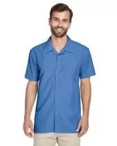 Harriton M560 Men's Barbados Textured Camp Shirt