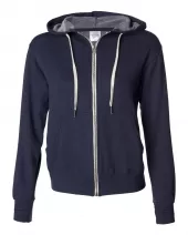 Independent Trading Co. PRM90HTZ Heathered French Terry FULL-Zip Hooded Sweatshirt
