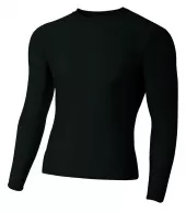 A4 N3133 Adult Polyester Spandex Long Sleeve Compression T-Shirt