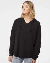 Independent Trading Co. PRM2500 Women’s Lightweight California Wave Wash Hooded Sweatshirt