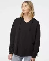 Independent Trading Co. PRM2500 Women’s Lightweight California Wave Wash Hooded Sweatshirt