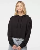 Independent Trading Co. AFX64CRP Women’s Lightweight Crop Hooded Sweatshirt