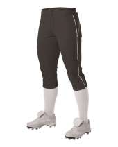 Alleson Athletic A00061 Women's Belted Piped Fastpitch Pants