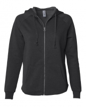 Independent Trading Co. PRM2500Z Women's California Wave Wash Zip Hood