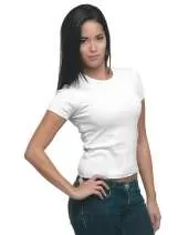 Bayside 4539 Women's USA-Made Cap Sleeve T-Shirt