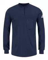 Bulwark SEL3 Women's Long Sleeve Tagless Henley Shirt