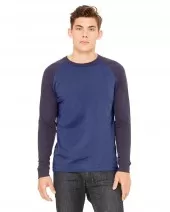 Bella + Canvas 3000C Men's Jersey Long-Sleeve Baseball T-Shirt