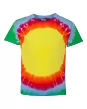 Dyenomite 20BBE Youth Bullseye Tie-Dyed T-Shirt
