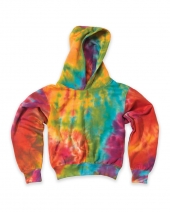 MV Sport 128Y Youth Classic Fleece Tie Dye Hooded Sweatshirt