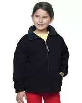 Bayside 1115 Youth USA-Made Full-Zip Fleece Jacket