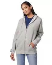 Hanes P180 Adult 7.8 oz. EcoSmart® 50/50 Full-Zip Hood