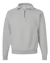 JERZEES 4528MR Unisex Super Sweats NuBlend? Quarter-Zip Cadet Collar Sweatshirt 2 Pack