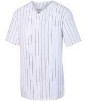 Augusta Sportswear 1686 Youth Pinstripe Full Button Baseball Jersey
