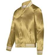 Augusta Sportswear 3610 Satin Baseball Jacket/Striped Trim