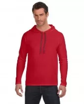 Anvil 987AN Adult Lightweight Long-Sleeve Hooded T-Shirt