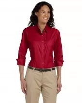 Devon & Jones DP625W Ladies' Perfect Fit™ Three-Quarter Sleeve Stretch Poplin Blouse