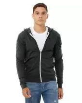 Bella + Canvas 3939 Unisex Triblend Full-Zip Lightweight Hoodie
