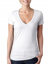 Next Level 6640 Ladies' CVC Deep V