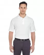 UltraClub 7510 Men's Platinum Honeycomb Piqué Polo