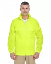 UltraClub 8929 Adult Full-Zip Hooded Pack-Away Jacket