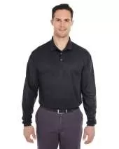 UltraClub 8210LS Adult Cool & Dry Long-Sleeve Mesh Piqué Polo