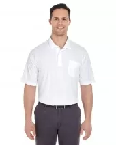 UltraClub 8210P Adult Cool & Dry Mesh Piqué Polo with Pocket