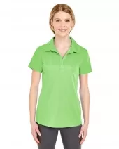 UltraClub 8220L Ladies' Cool & Dry Jacquard Stripe Polo