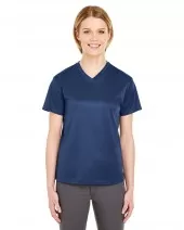 UltraClub 8400L Ladies' Cool & Dry Sport V-Neck T-Shirt