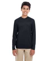 UltraClub 8622Y Youth Cool & Dry Performance Long-Sleeve Top