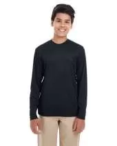 UltraClub 8622Y Youth Cool & Dry Performance Long-Sleeve Top