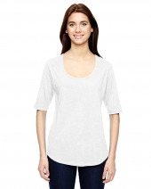 Anvil 6756L Ladies' Triblend Deep Scoop Half-Sleeve T-Shirt