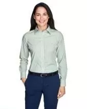 Devon & Jones D645W Ladies' Crown Collection™ Banker Stripe