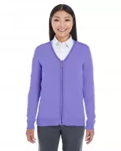 Devon & Jones DG478W Ladies' Manchester Fully-Fashioned Full-Zip Sweater