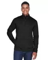 Devon & Jones DG798 Men's Newbury Mélange Fleece Quarter-Zip