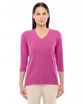 Devon & Jones DP184W Ladies' Perfect Fit™ Bracelet Length V-Neck Top
