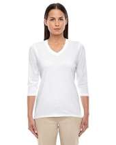 Devon & Jones DP184W Ladies' Perfect Fit™ Bracelet Length V-Neck Top