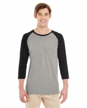 Jerzees 601RR Adult 4.5 oz. TRI-BLEND Baseball Raglan