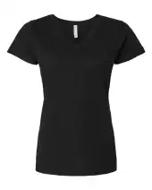 LAT 3507 Women's Fine Jersey V-Neck Tee 2 Pack