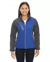 Ash City - North End 78176 Ladies' Terrain Colorblock Soft Shell with Embossed Print