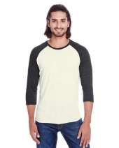Threadfast Apparel 302G Unisex Triblend 3/4-Sleeve Raglan
