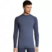 Hanes Mens Space Dye 4-Way Stretch Thermal Crewneck