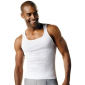 Hanes ComfortSoft TAGLESS Mens Big & Tall Ribbed Tank Undershirt 3-Pack