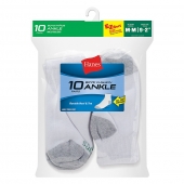 Hanes Boys Ankle EZ Sort Socks 10-Pack