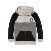 Hanes Boys Graphic Fleece Colorblock Full Zip Hoodie