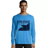 Hanes Mens ComfortWash Appalachian Trail McAfee Knob Long Sleeve Tee