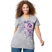 JMS Jungle Flower Short Sleeve Graphic Tee