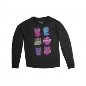 Girls Hi-Low Crew Sweatshirt