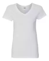 Gildan 5V00L Women's Heavy Cotton? V-Neck T-Shirt 2 Pack