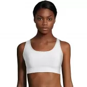 Hanes Sport 153 Womens Racerback Compression Sports Bra