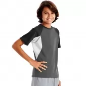 Hanes Sport 153 Boys Performance Tech Mesh Pieced Tee